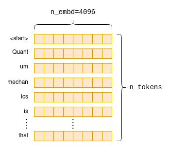 Embedding matrix